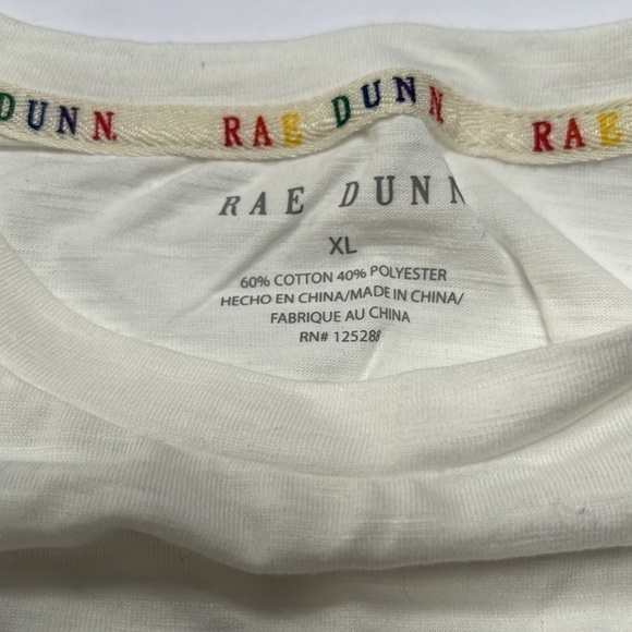 Rae Dunn Rainbow Pride Shirt with Tie Dye Scrunchie NWT Size XL - Picture 5 of 11